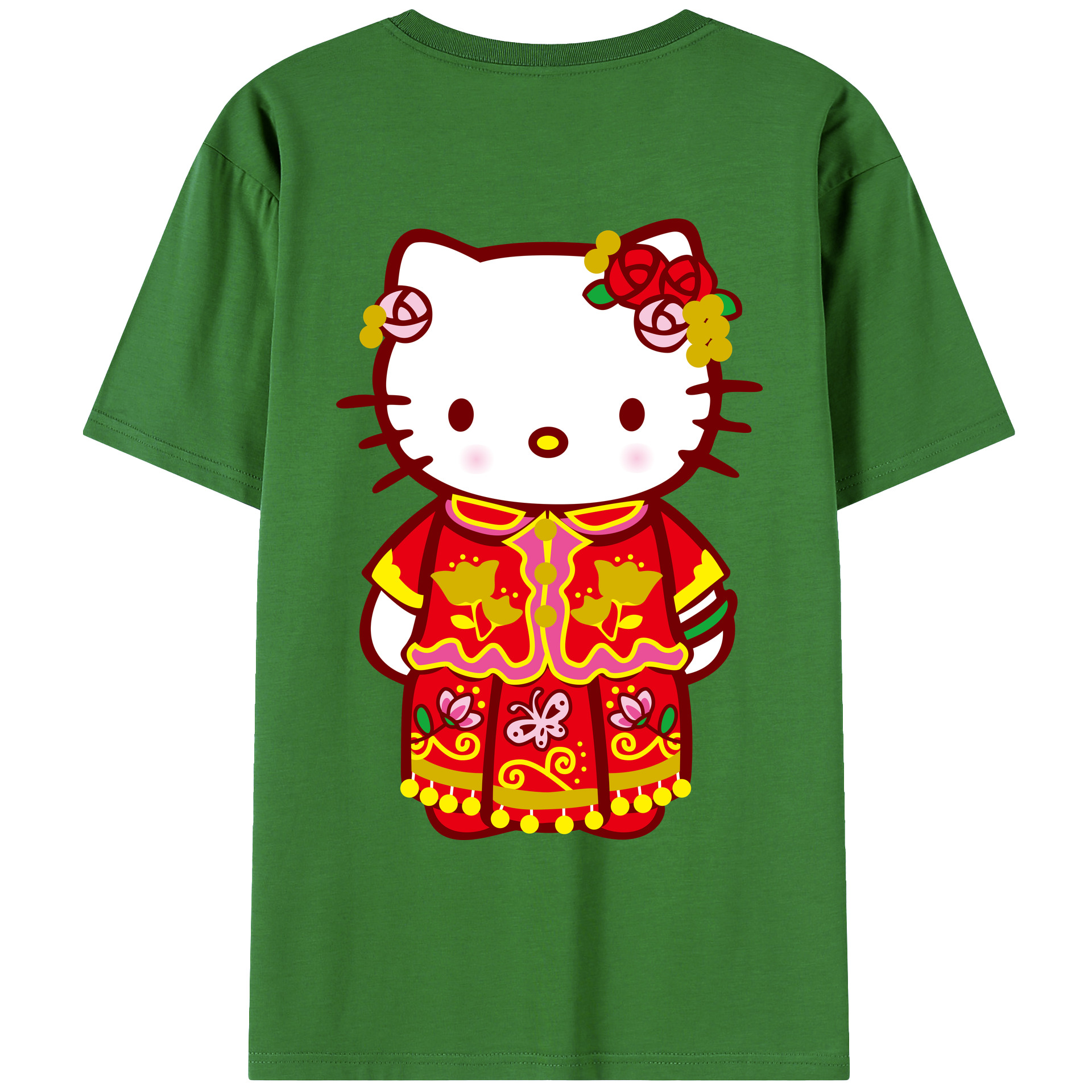 （画像用） Hello Kitty ハローキティ レディース半袖Tシャツ(バックプリント)